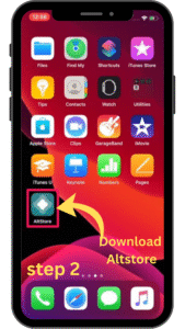 instander step 2install alt store app